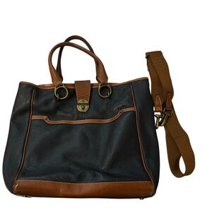 Prix De Dressage | navy tote bag purse comes with duster and strap